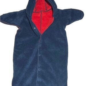 NWOT GAP Kids Fully Reversible Fleece Onesie with Hood
